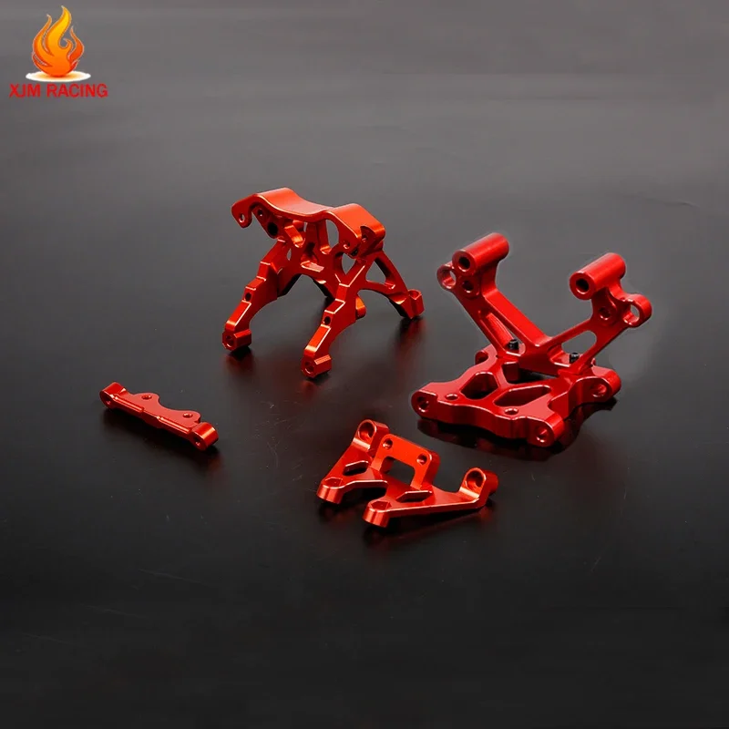 Conjunto de cabeça frontal em massa de metal e alumínio cnc para 1/5 hpi rofun baha rovan km baja 5b 5t 5sc rc peças de brinquedos de corrida de carro