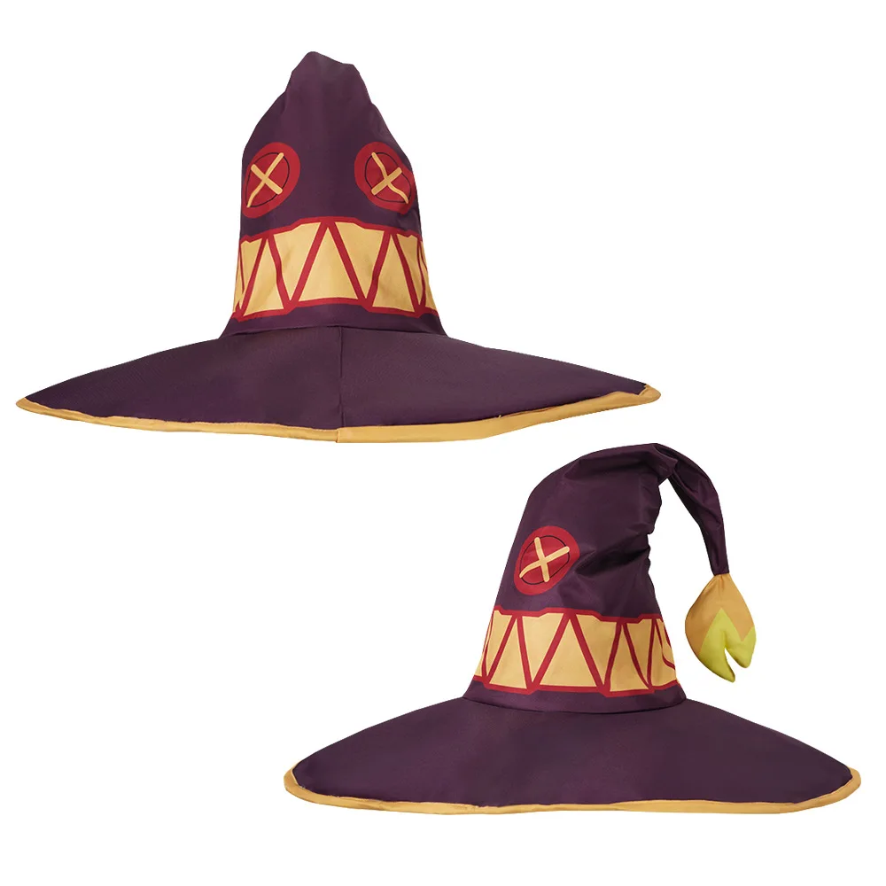 Anime Megumin Cosplay Costume Red Mini Dress Purple Magic Cloak Choker Belt Gloves Full Set Women Halloween Wizard Stage Outfit