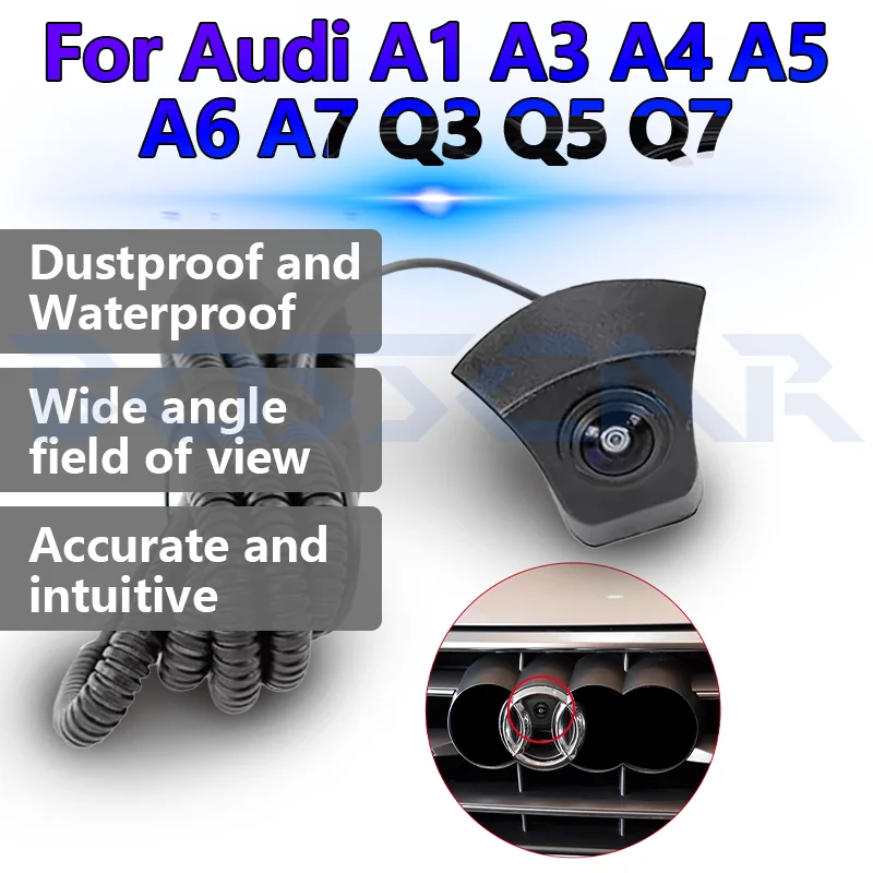 

For A1 A3 A4 A5 A6 A7 Q3 Q5 Q7 Car Front View Camera HD Night Vision Parking System Universal Car Electronics Accessories