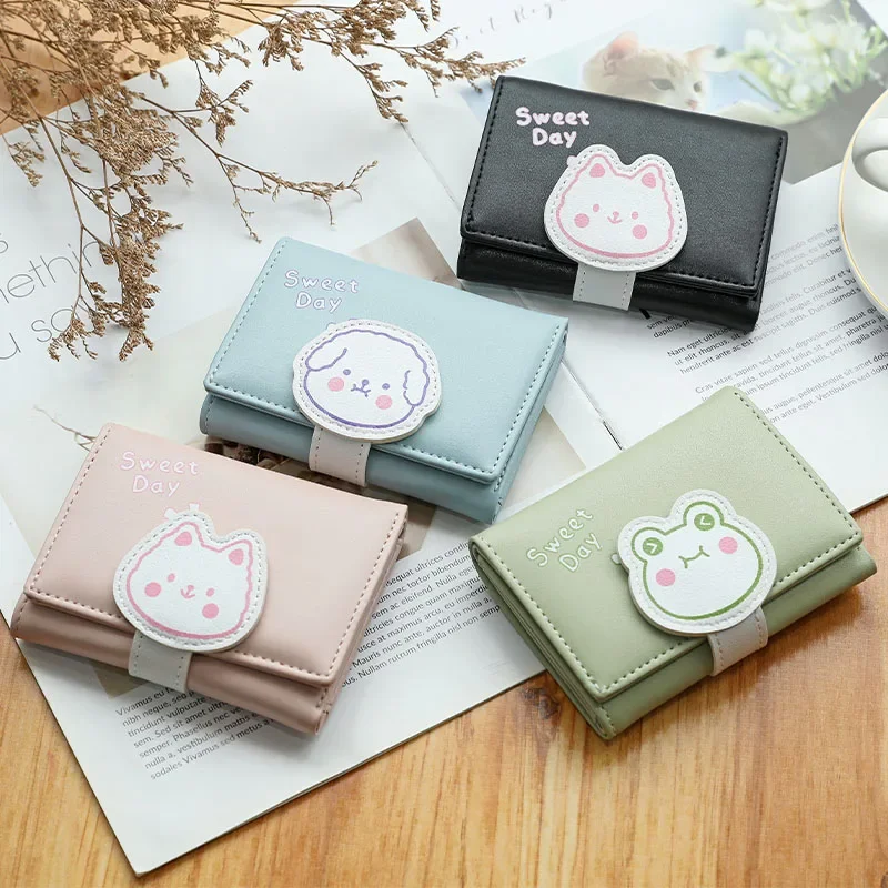 New Women\'s Wallet Cute Short Wallet Small Purse Girls Money Bag Card Holder