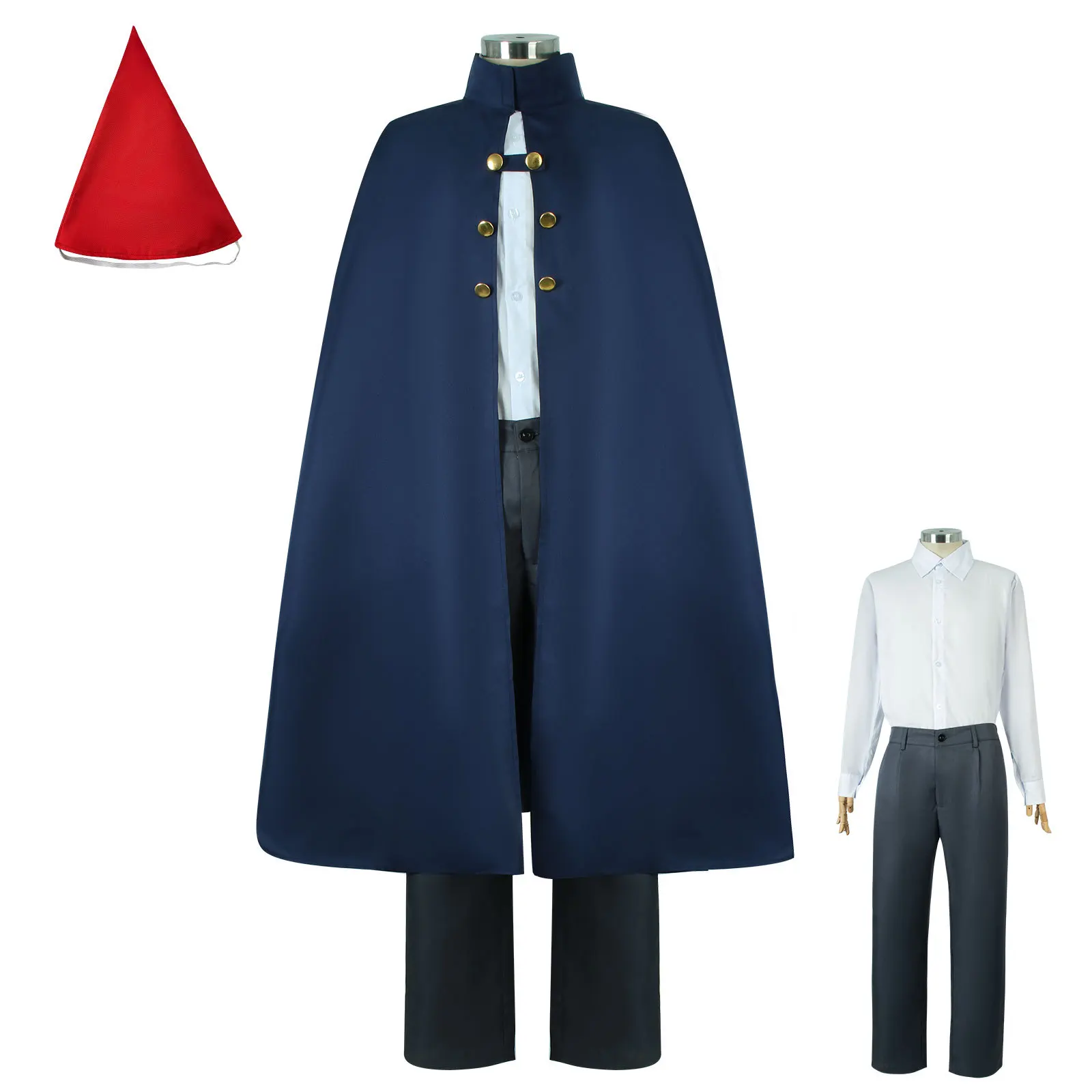 Anime Cartoon Over Wirt Cosplay Wall Clothes Walter Costume Carnival Cloak Suit Outfit Hat Roleplay Halloween Party Clothe