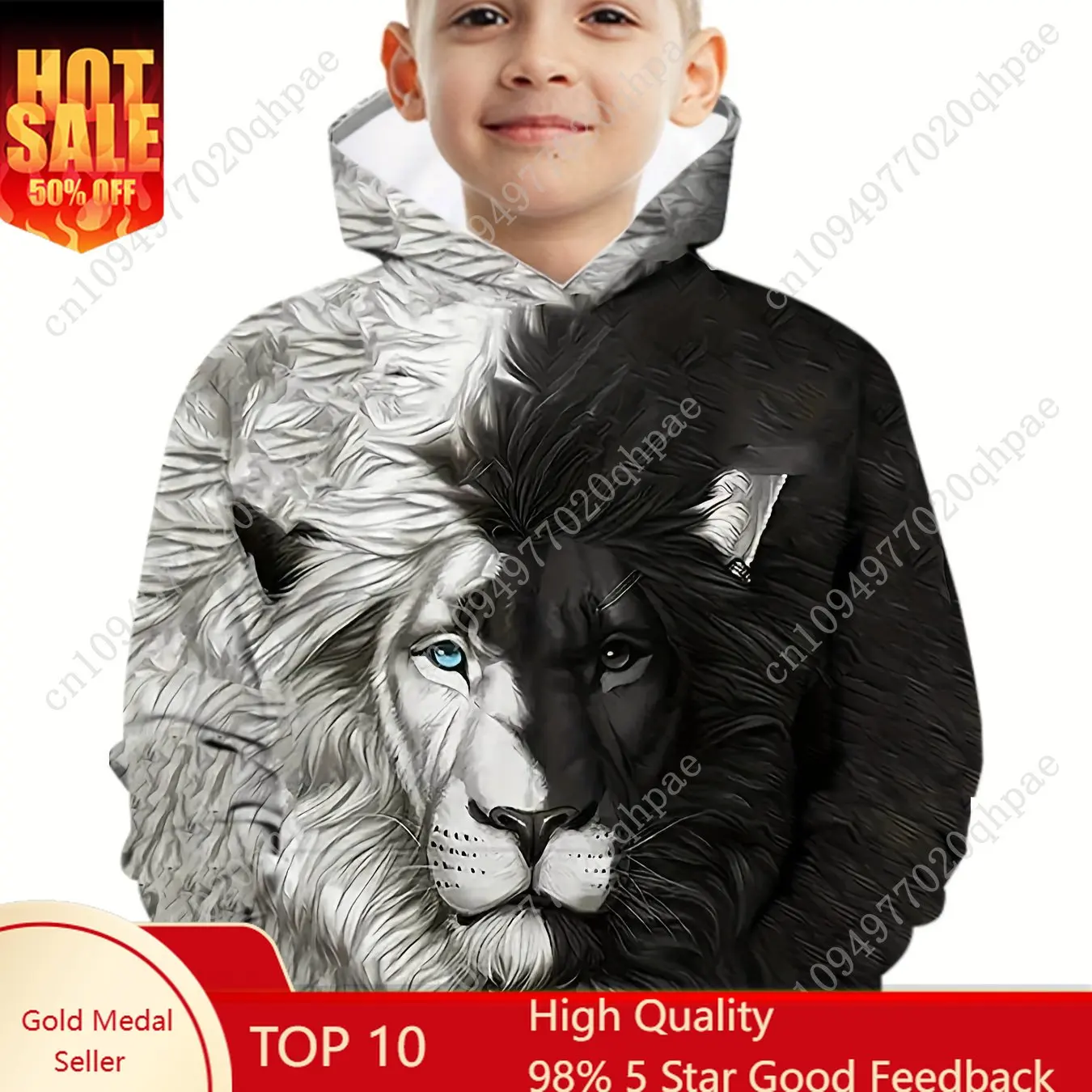 

Children's Clothing Hoodies Boys Clothes Long Sleeve Fashion Animals Print Casual Kid Summer Autumn Clothes Outdoor Kids Clothes