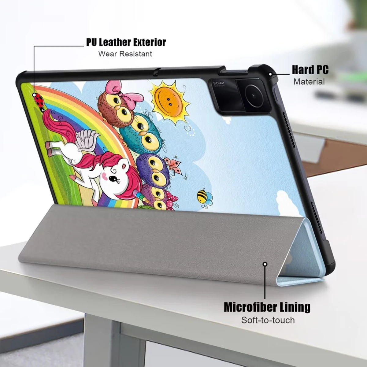 Funda Voor Xiaomi Redmi Pad Se 11 "Redmi Pad 10.61" Case Flip Stand Slimme Hoes Voor Xiaomi Pad5 Pad6 Tablet Hoesje Auto Slaap/Waak