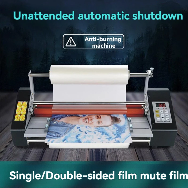 Electric Laminating Machine Automatic Electric Laminator Film Photo Cold Peritoneal A3 A4 Small Advertising Photo Film Machine
