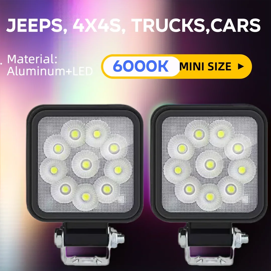 

LED Work Lights 12V 24V Super Bright Car Accessories Light Bar for 4x4 Offroad truck Jeep Truck Car SUV ATV Barra LED Headlights