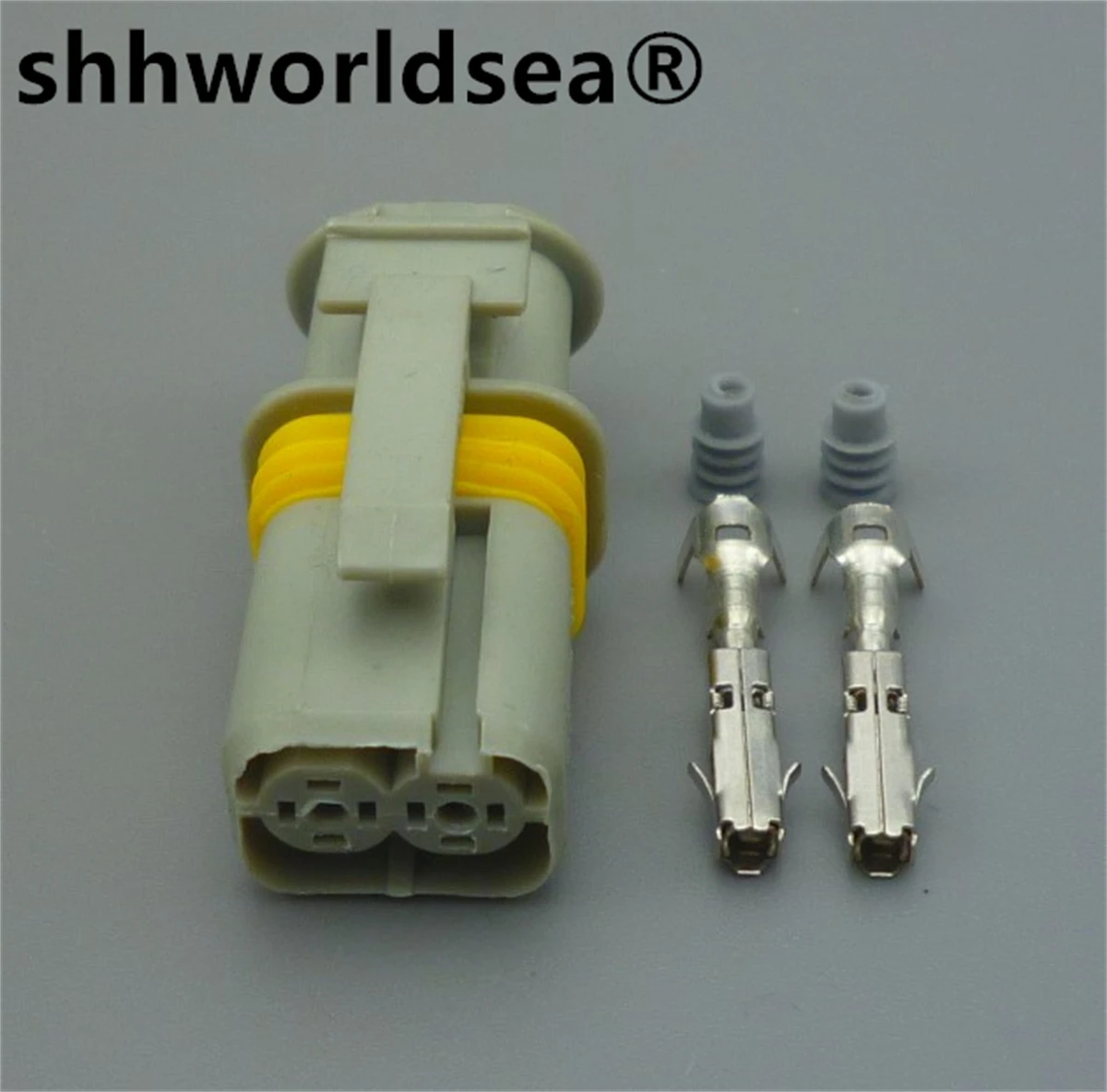 

shhworldsea 1set 2 Pins automotive relay socket connector 18385.000.0002