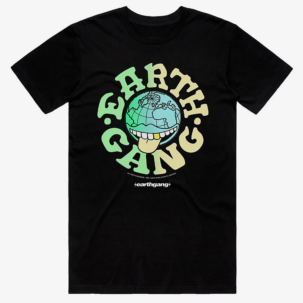 EARTHGANG, футболки с эффектом омбре, хлопковые, Роскошные, винтажные, большие размеры