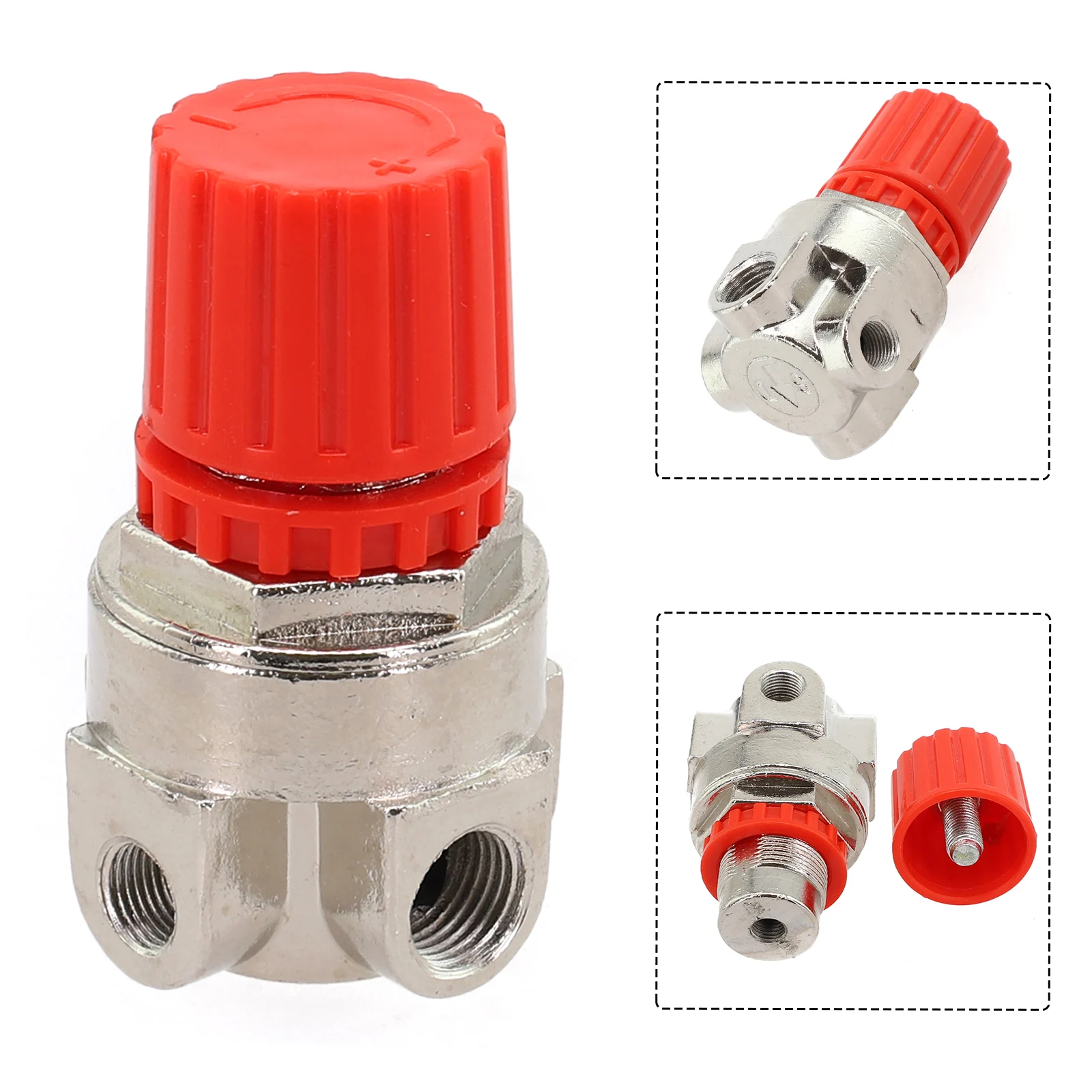 Air Pressure Regulating Valve for Piston Compressors with 3-Hole Configuration Overflow Port and Reliable Operation