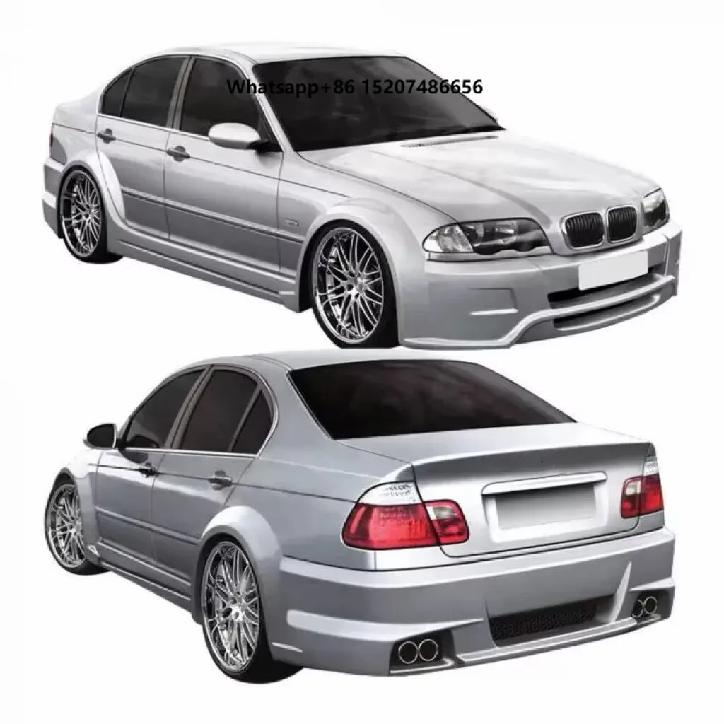 99-05 for E46 4dr 10-Piece Set I-Design Wide Body Large Enclosure Car Bumpers