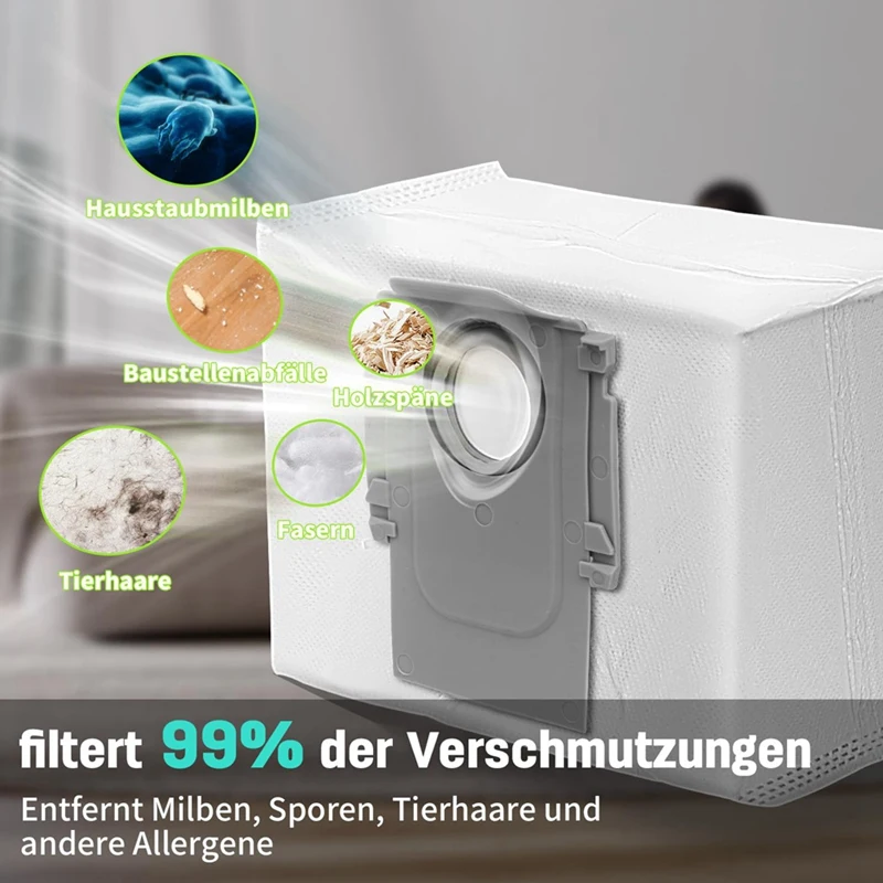 قطعة قماش ممسحة جانبية لمرشح Hepa لقطع غيار المكنسة الكهربائية Roborock S8 Pro Ultra