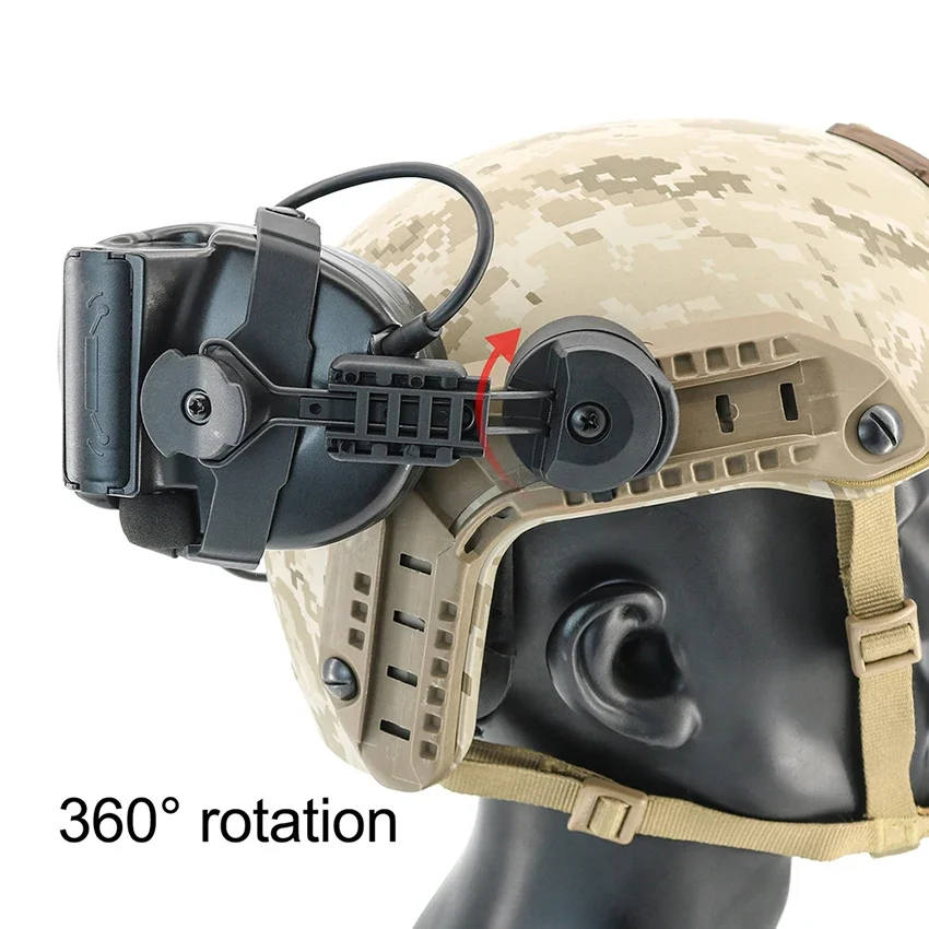 COM Headset Accessories Tactical ARC Rail Adapter for COMTA II COMTA III Tactical Headphones Noise Reduction Shooting Earmuffs