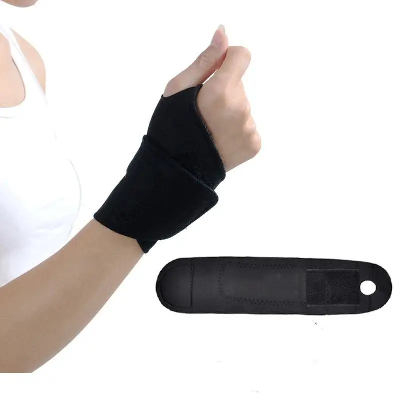 1Pcs Self Heating Wrist Band Magnetic Therapy Support Brace Wrap Heated Hand Warmer Compression Pain Relief Elasticity Wristban