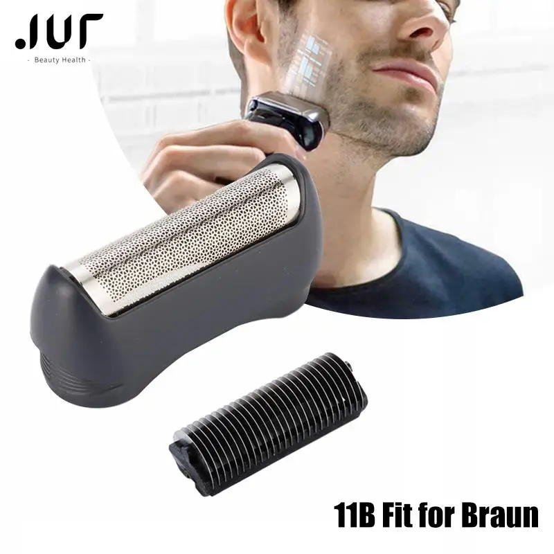 1 set 11B Shaver Foil & Cutter Replacement for Braun Series 110 120 130 140 150 Electric Shaving Head Shaving Mesh Grid Screen