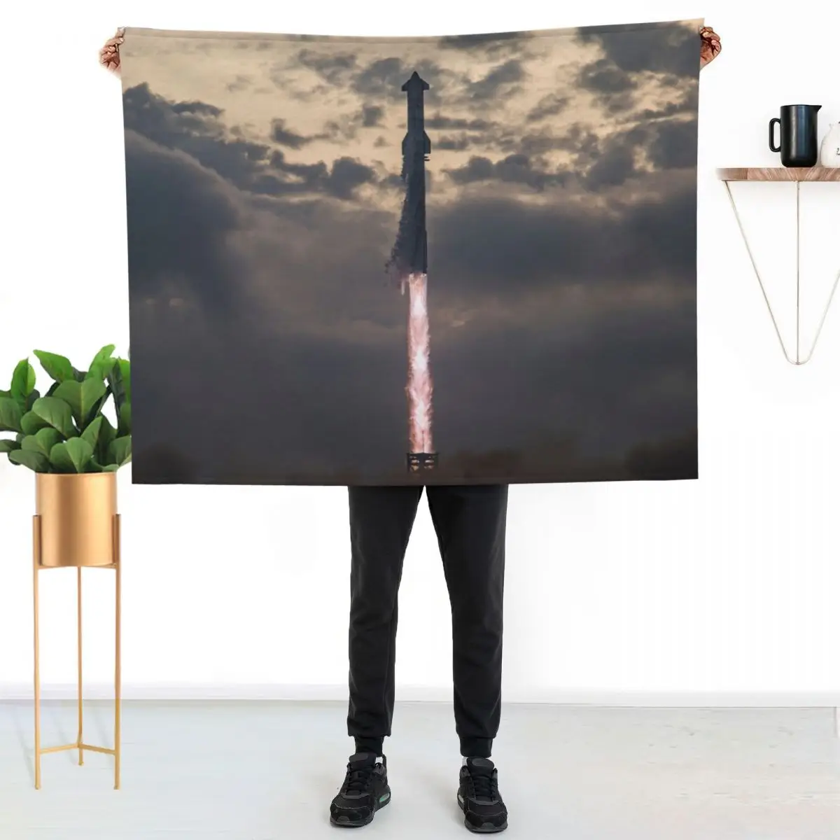 Spacex Starship launch Throw Blanket Cute Plaid Nap sofa bed Soft Plush For Baby Blankets