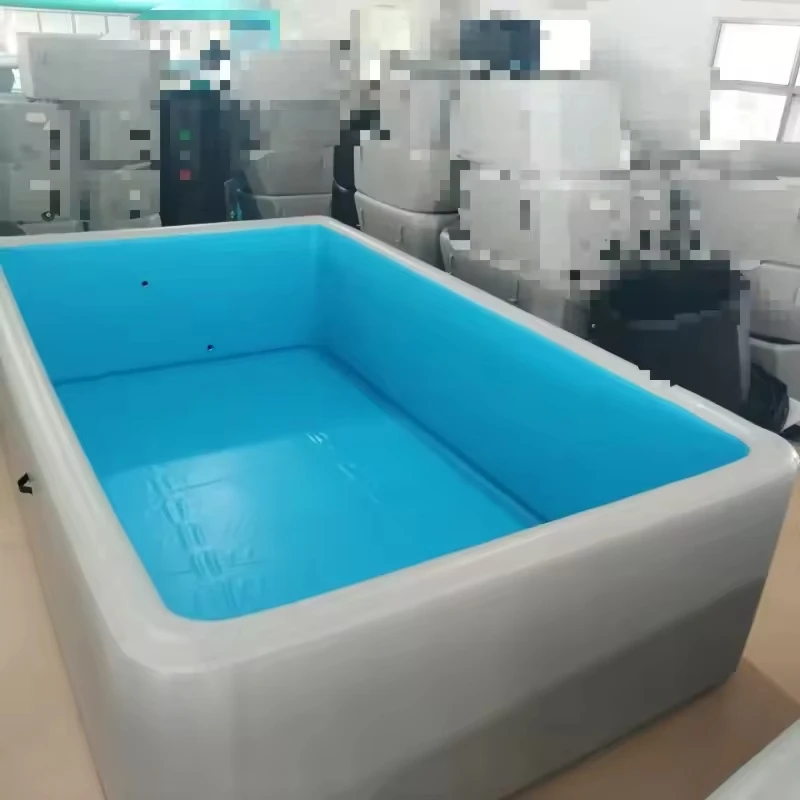 

High Stability Drop Stitch Inflatable Swimming Pool Rigid Wall Above Ground Pool Easy Setup Portable Garden Spa for Outdoor Fun