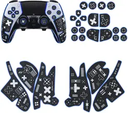 Controller Performance Grips Compatible PlayStation 5 DualSense Edge Controller,PS5 Anti-Slip Stickers Tape,PS5 Edge Accessories