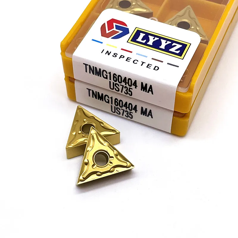 Imagem -06 - Carbide Insert Lathe Cutter Tools Ferramenta de Torneamento Externo Inserção de Carboneto Sólido Tnmg160404 ma Tnmg160408 ma Vp15tf Ue6020 Us735