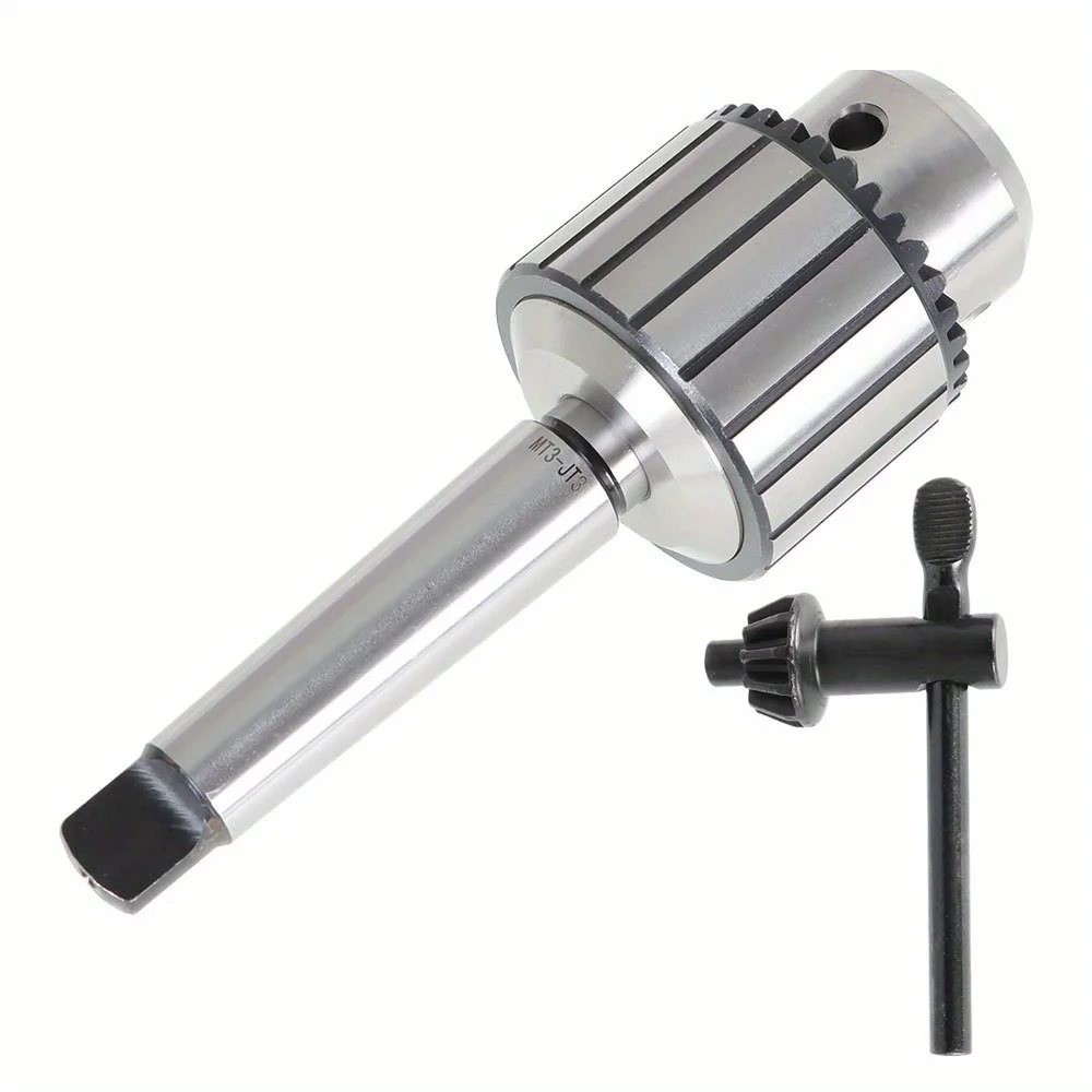 

3/4 Drill Chuck, JT33-MT3 Super Heavy Duty Drill Press Chuck with Chuck Key, MT3 connecting rods with carbon steel
