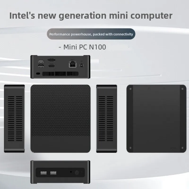 12th generation N100 mini computer 4K home network port micro host
