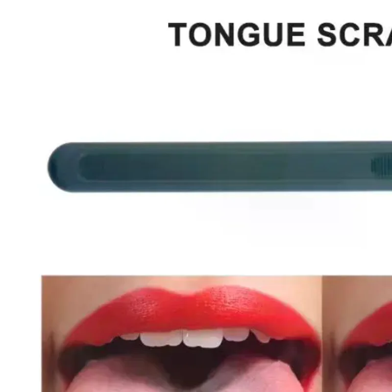 

1PCS Stainless Steel Tongue Scraper Fresh Breath Cleaning Coated Tongue Toothbrush Oral Hygiene Metal Tongue Scraper