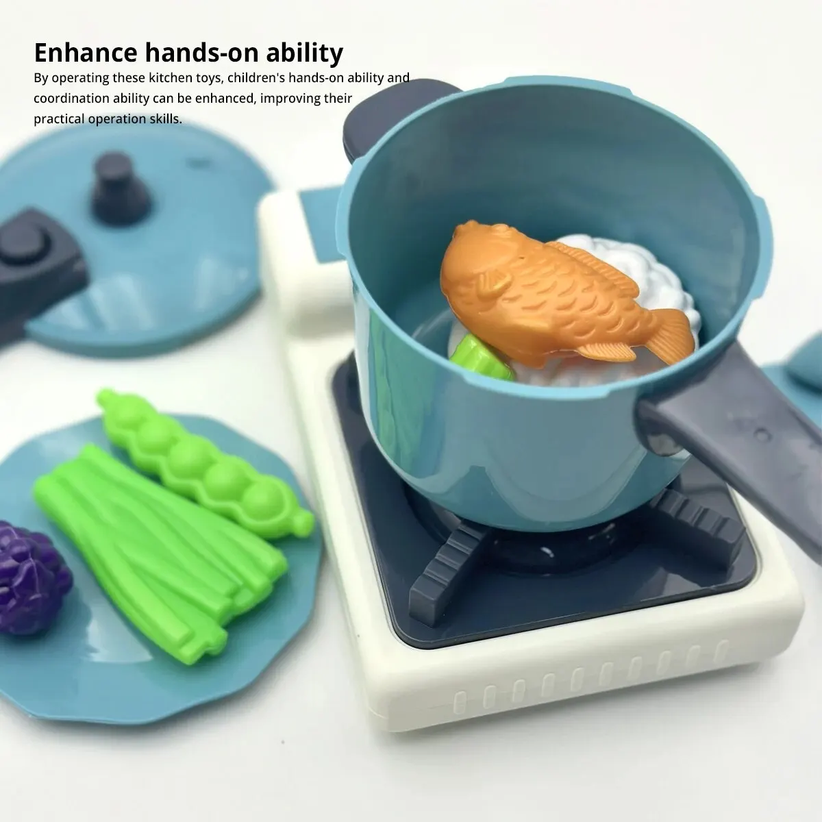 Juego de cocina de simulación para niños, vajilla de juego de simulación, casa de juegos, juguetes para niños, 14 piezas