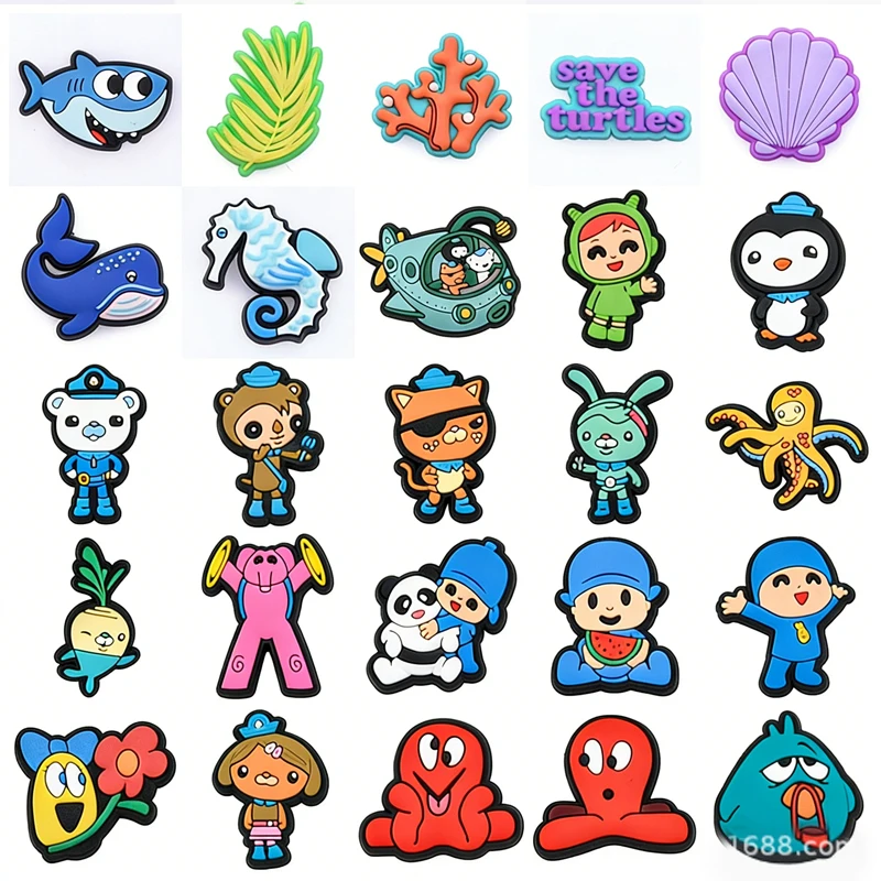 17-teiliges Octonauts Schuh-Charms DIY-Set | Unterwasserrettung-Thema | Passend für Crocs, Bubble Slides Kinder-Sandalen PVC-Dekorationen Fan-Geschenke – Detail 4
