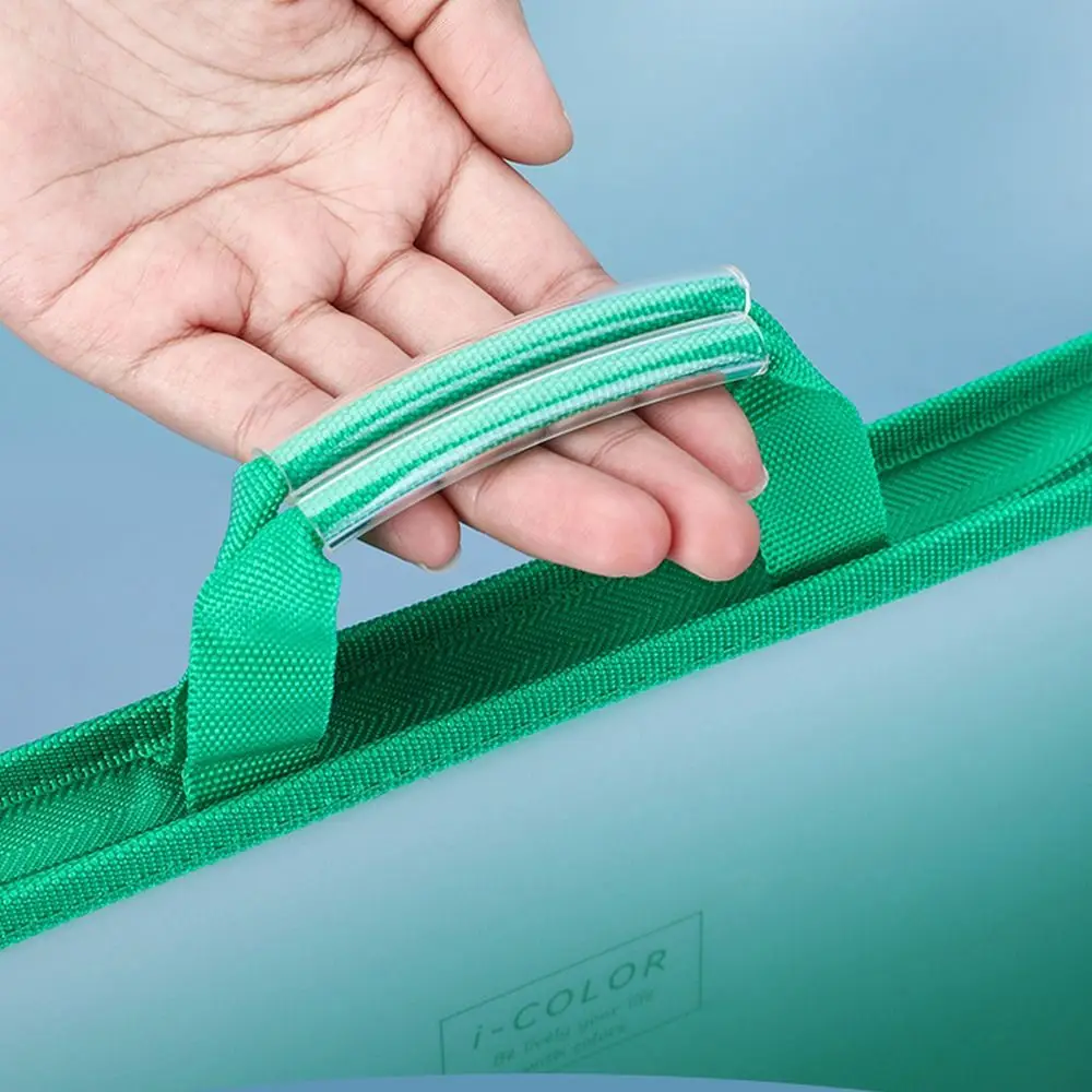 High Quality A4 Zipper File Bag Waterproof Large Capacity File Organizer Durable Transparent Stationery Bag Office Supplies
