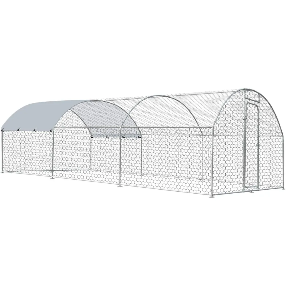 

Металлический курятник для ходьбы с закрытым бегом для открытой домашней птицы