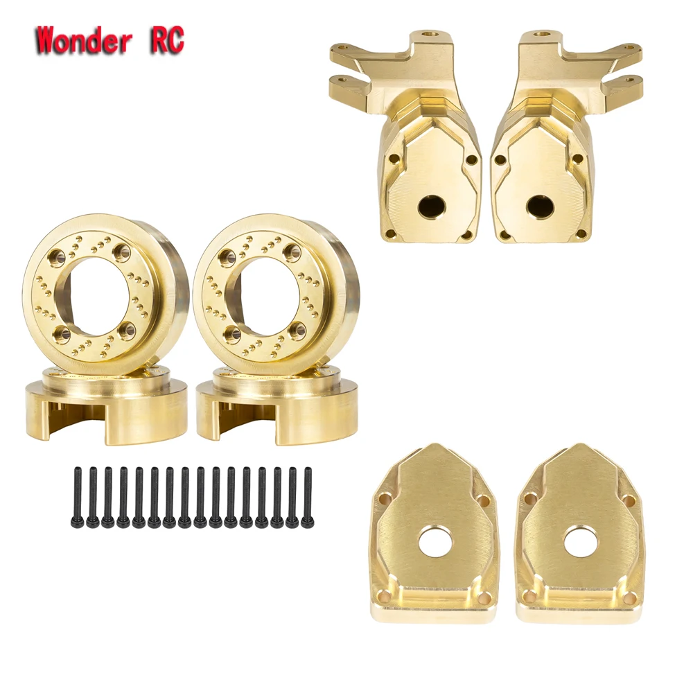 

croboll MK07 4WD 1/7 RC Electric Control Model Car OP Upgraded Parts Brass Front Steering Cup Brass Counterweight bearing cover