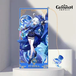 Genshin Impact Furina De Fontaine Focalors Metal Bookmark Hollow Crafts Anime Fontaine Governor Water Demon God Game Stationery