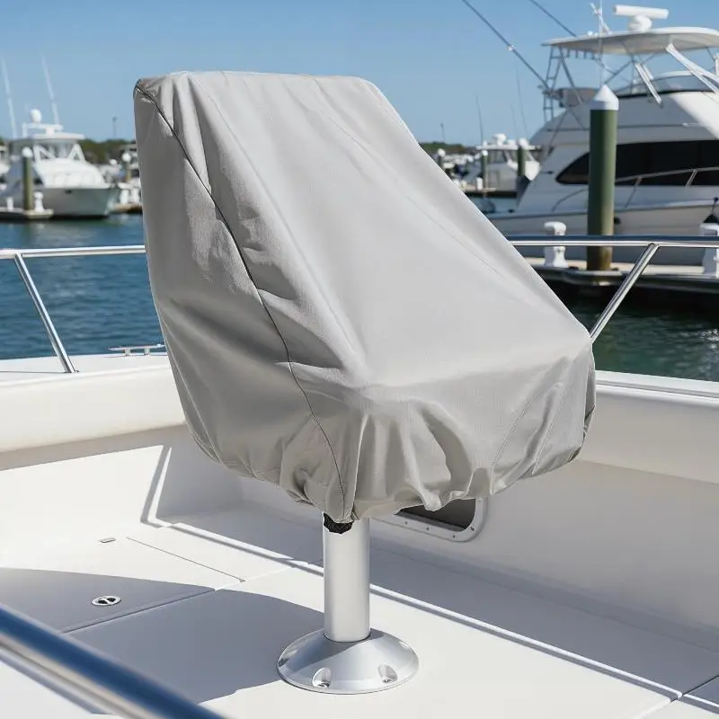 Waterproof Foldable Boat Seat Cover Outdoor Dustproof Protective Sleeve for Marine Fishing Boating Activities