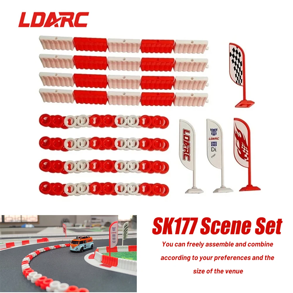 LDARC SK177 Scene Accessories Remote Control Car Climbing Set Toy Car Storage Bag Suitable for X43/M58/V64 etc Other Model Car