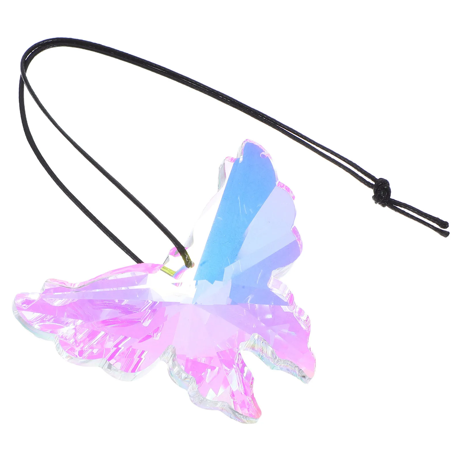 

Hanging Butterfly Suncatcher Crystal Glass Decor Colorful Sun Catcher for Window Garden Patio Outdoor Indoor Decorative Light