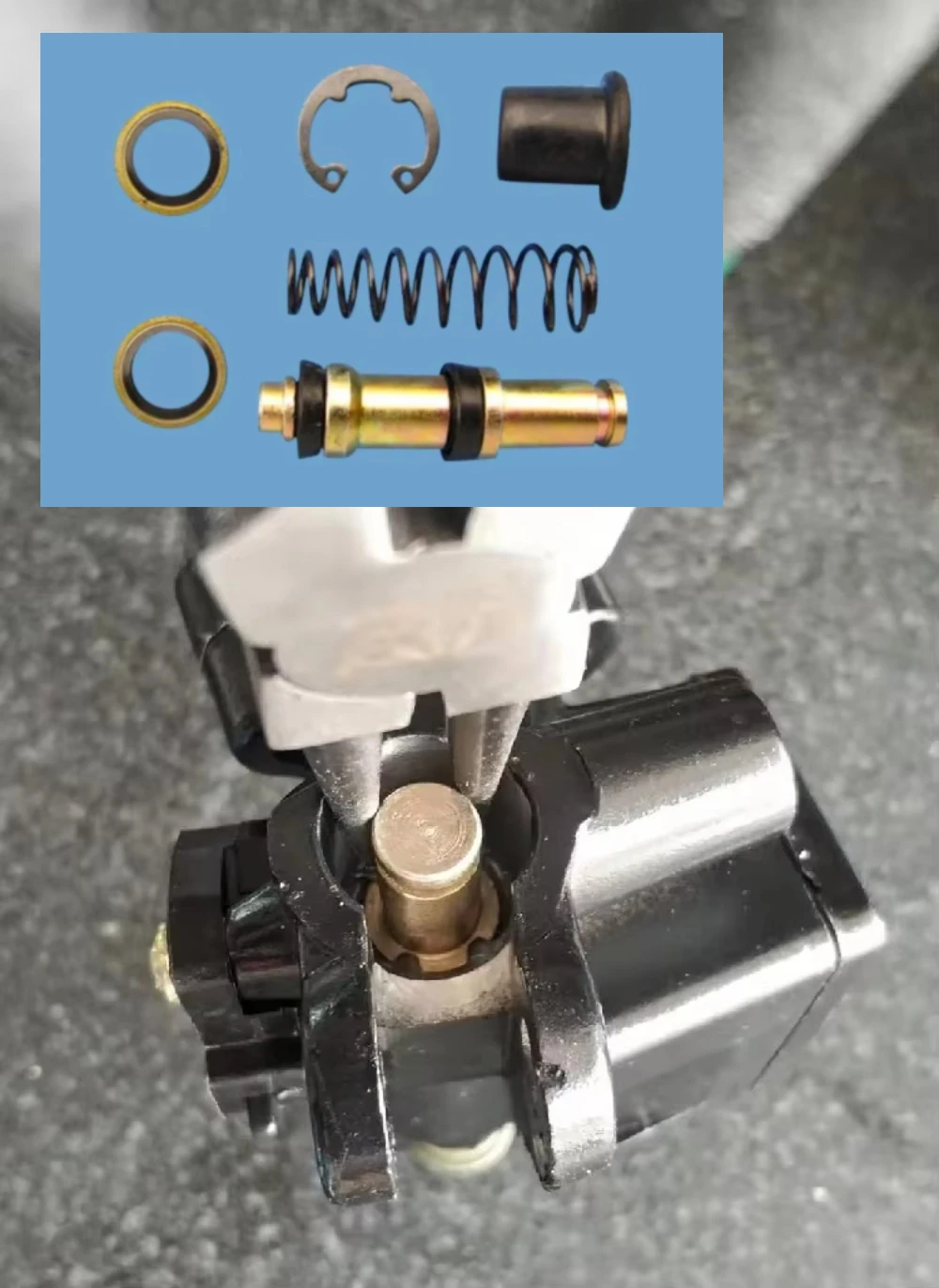 (Pistons, Rings & Pistons Kits) Upper Pump Master Cylinder Brake Pump Piston Oil Seal Dust Seal Seal Ring Assembly Repair Kit
