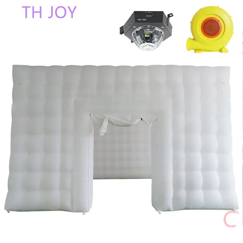 fast air ship to door,customized inflatable nightclub tent outdoor portable disco nightclub with light