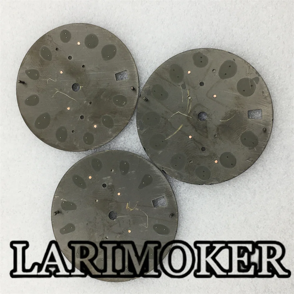 Larimoker 31.5mm vk64 black blue powder kaku color dial is suitable for VK64 quartz movement accessories light emitting index