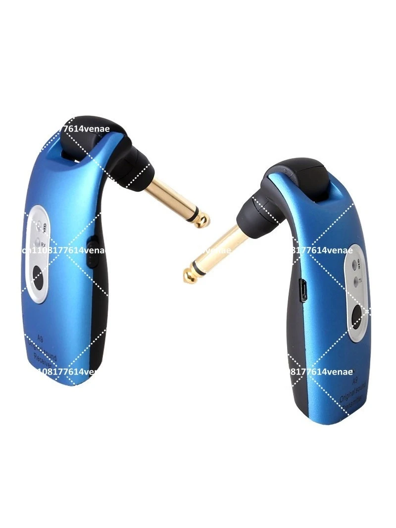 2.4GHz Wireless Guitar System 6.35mm Plug Rechargeable Electric Bass Transmitter Receiver