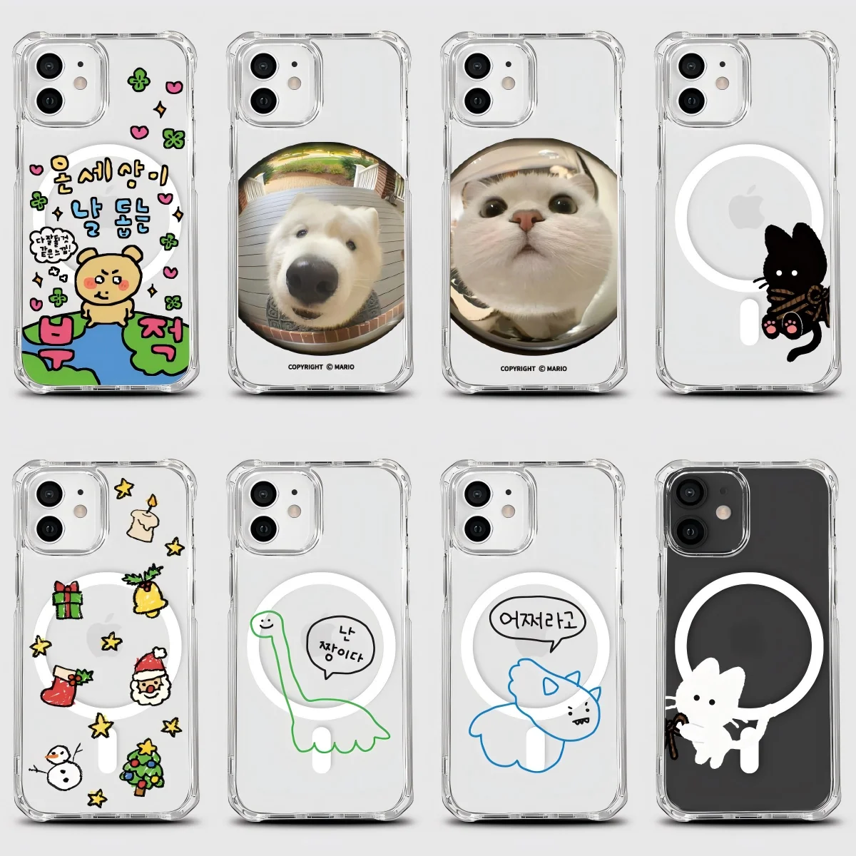 INS Bear Garden Magnetic Phone Case for Samsung Galaxy S23 S24 S25 S26 Plus Ultra Edge FE 5G Clear Anti Fall Cover