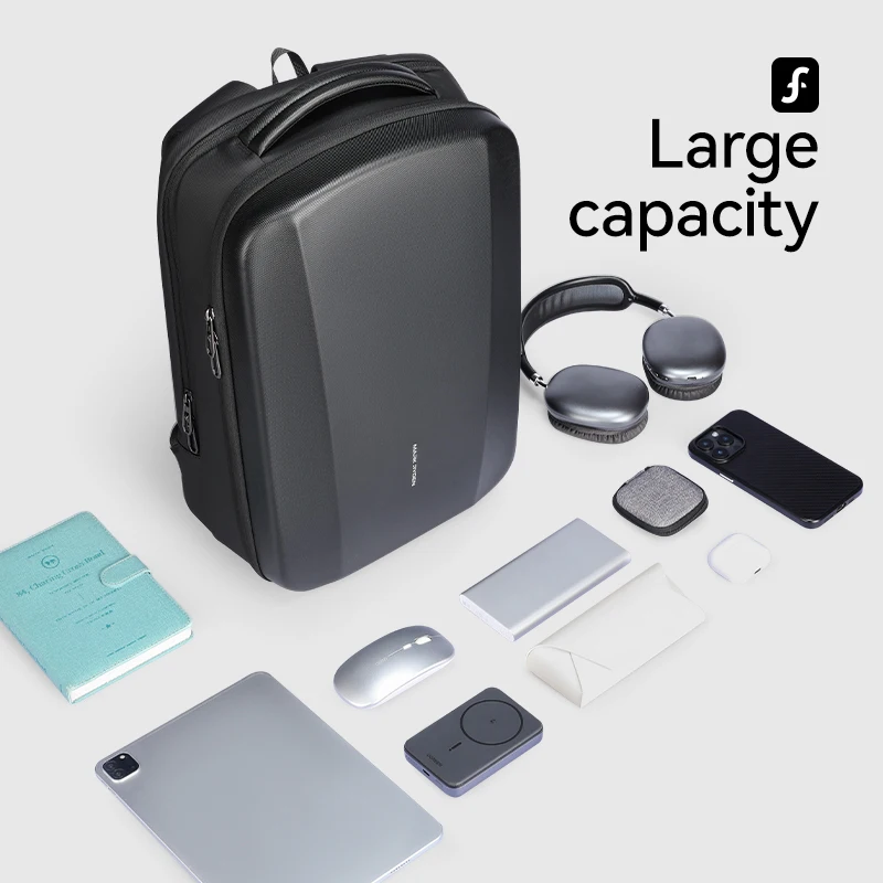 حقيبة ظهر MARK RYDEN للرجال مقاومة للماء من مادة EVA حقيبة كمبيوتر محمول للسفر