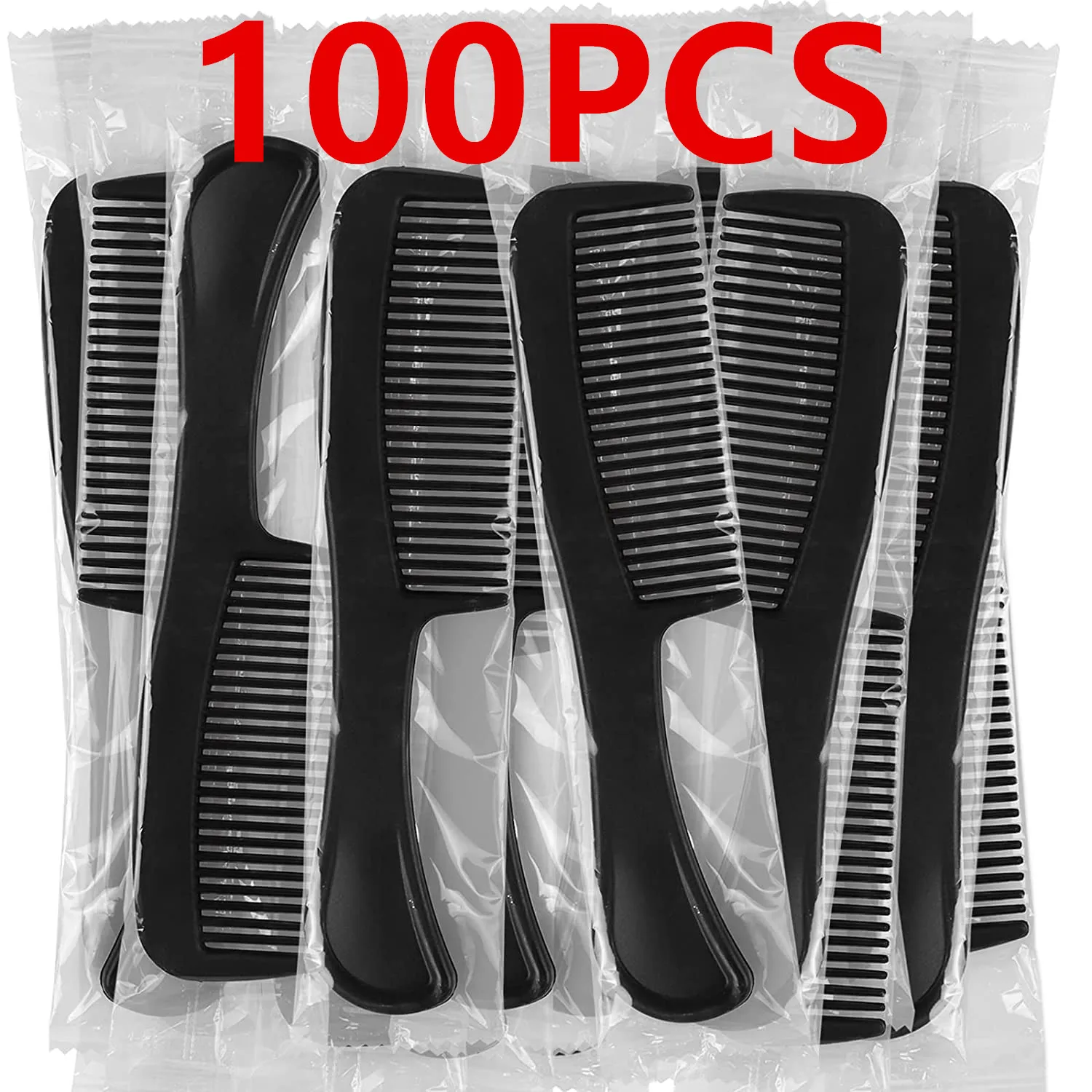 

100pack Bulk Hair Combs Individually Wrapped for Women, Kids, Hotel, Airbnb, Shelter, Nursing Home, Charity, and Church