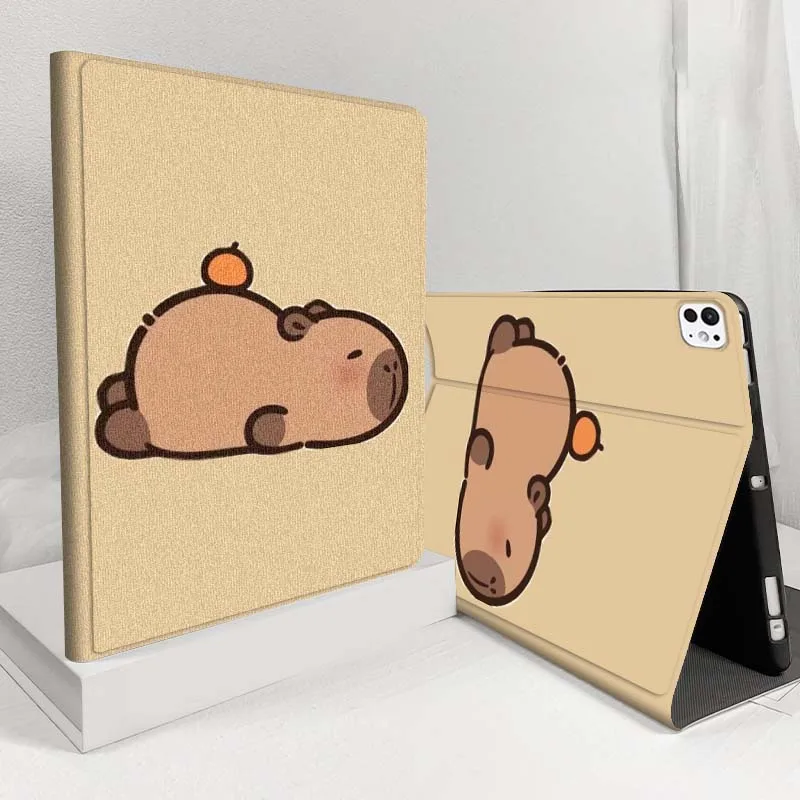 Capybara orange For iPad Pro Air 5 4 3 13 11 8 7 6 5 10th 7th 6th 10.5 12.9 10.9 Tablet Case
