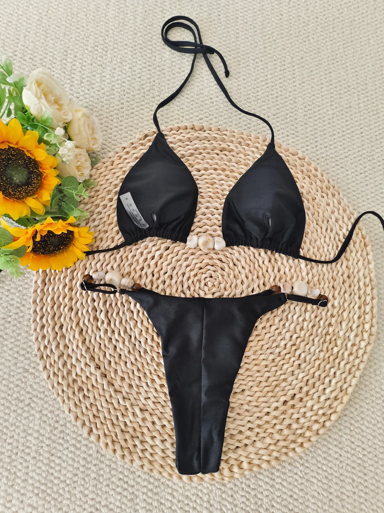 الرسن سلسلة البيكينيات 2025 حجر ملابس السباحة الإناث مثير البرازيلي ملابس السباحة النساء الاستحمام السباحة لباس سباحة بحر #4