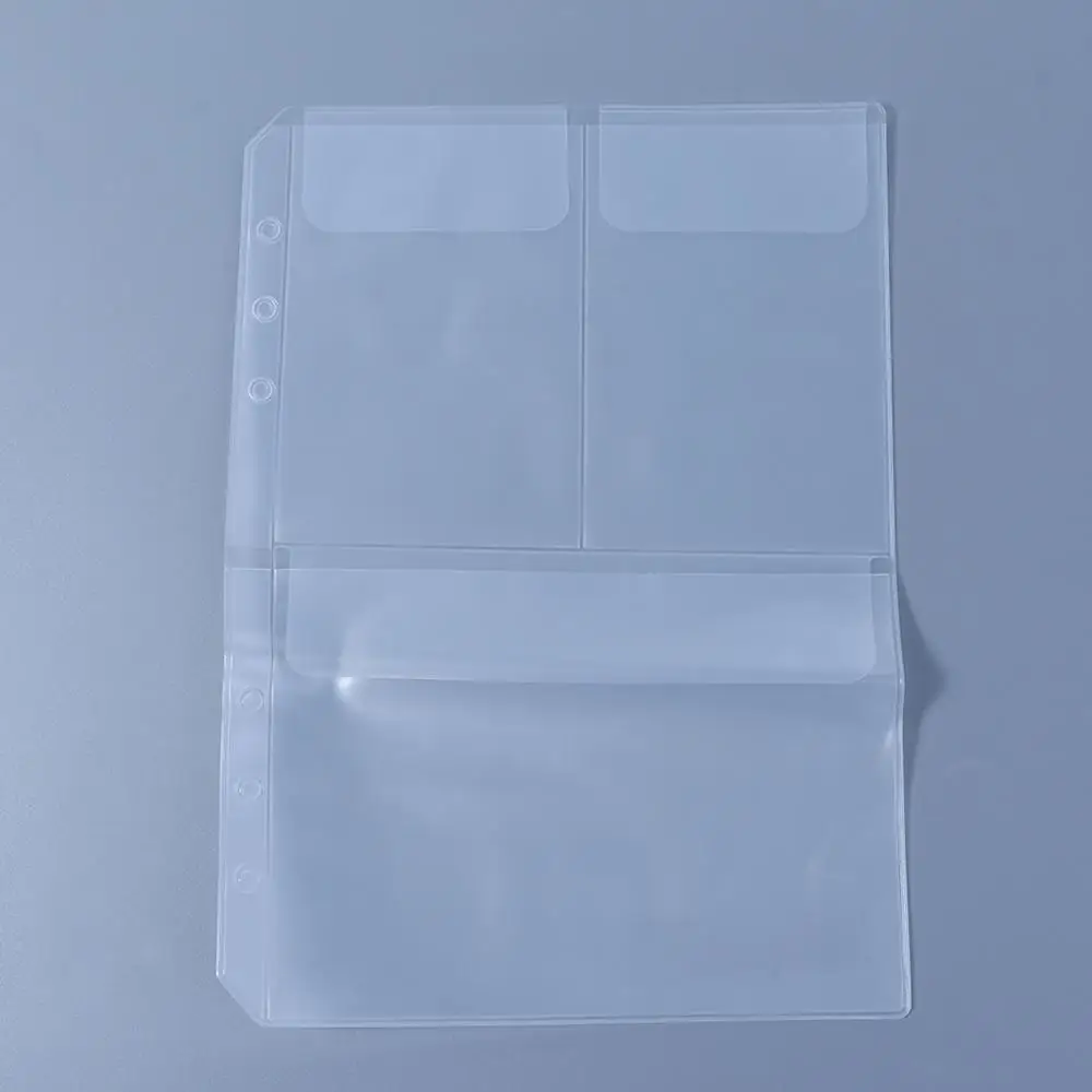 Refills Stickers Storage File Holder Card Organizer Binder Folders PVC Notebook Pouch Bags Binder Pockets Document Filing Bags
