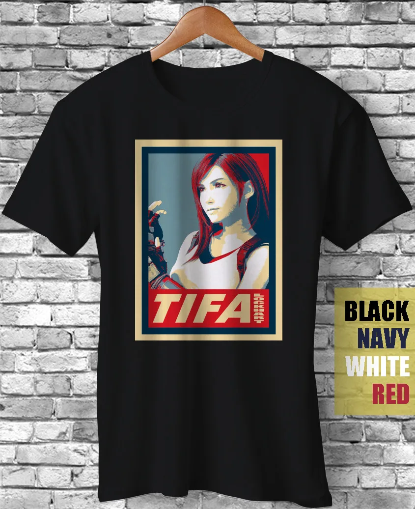 Tifa Final FFVII Fantasy Vii Remake Lockhart Funny Gift T-Shirt geek nerd Game