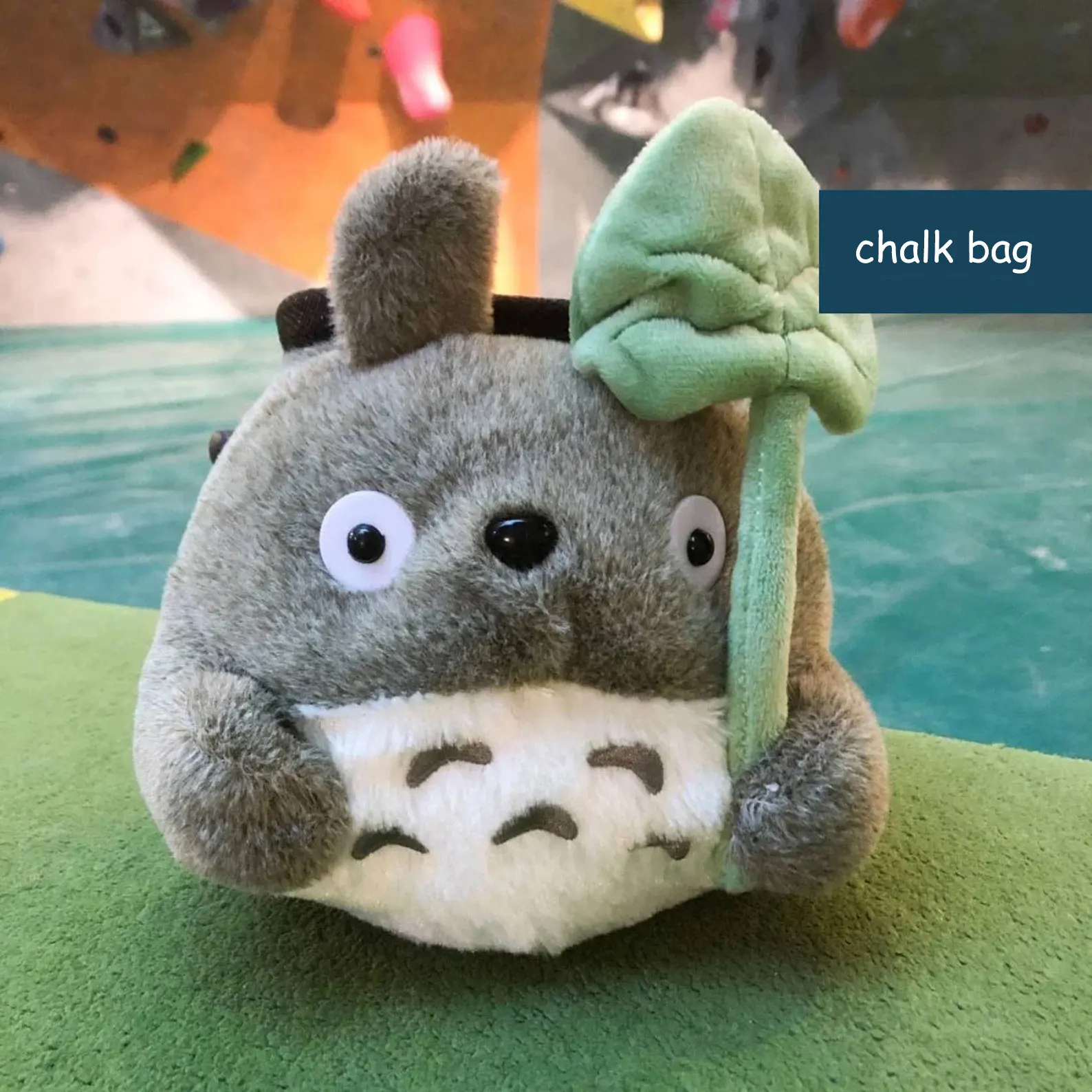 Grey Chinchilla Chalk Bag for Climbing Rock Magnesium Powder Bag for Climbing Rock