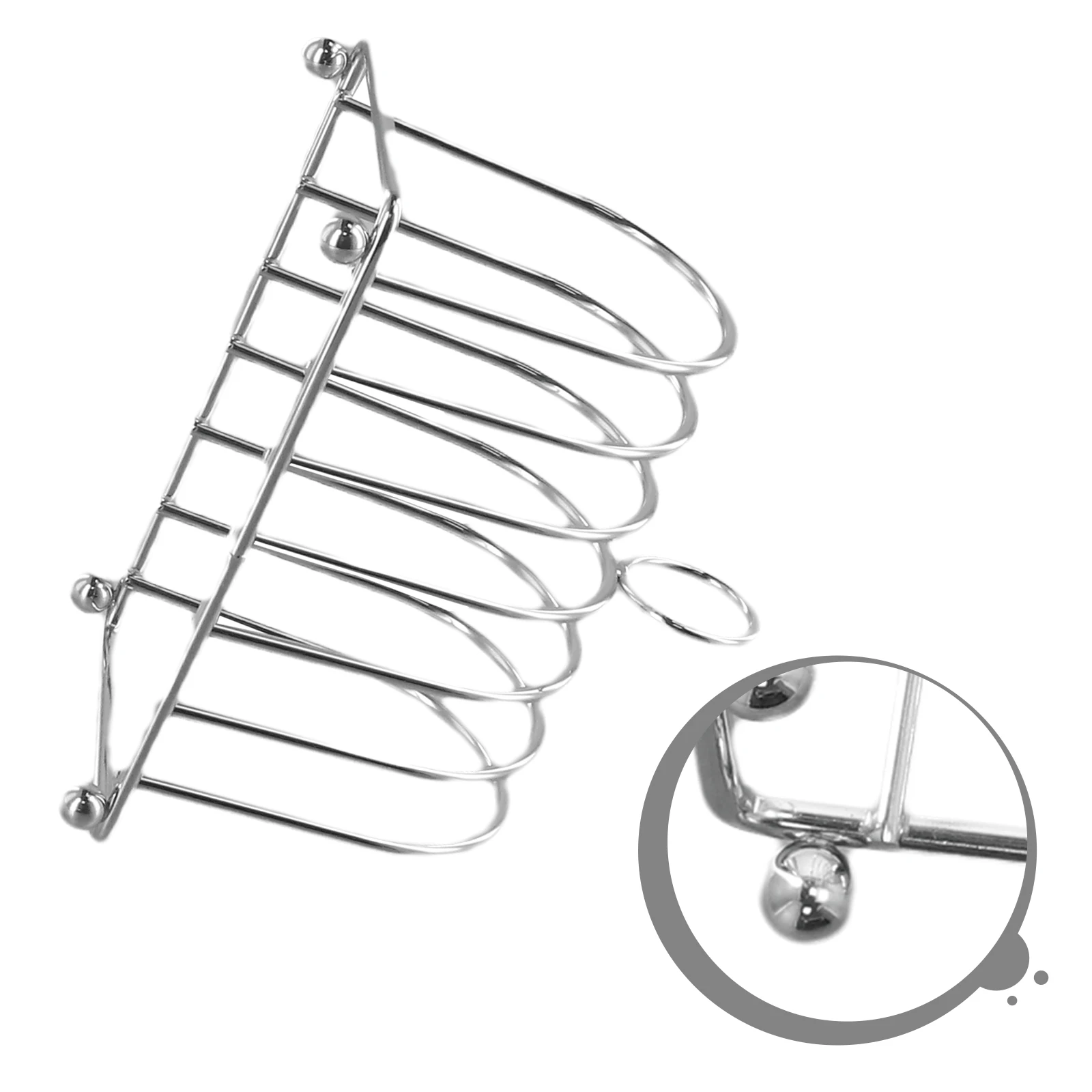 Stainless Steel Toast Rack for Bread Slices - Functional Rectangle Serving Stand for Toast Cooling Display and Multi-Setting Use