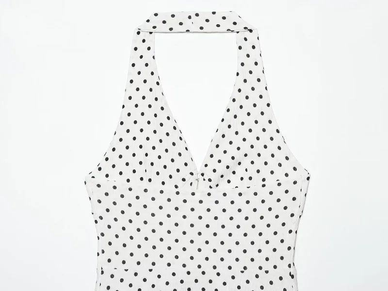 Damen Halter Tank Top 2026 – Schwarzes, sexy rückenfreies Sommer-Strand-Top für Frauen, schulterfreies Camisole Damen-Oberteil – Detail 12