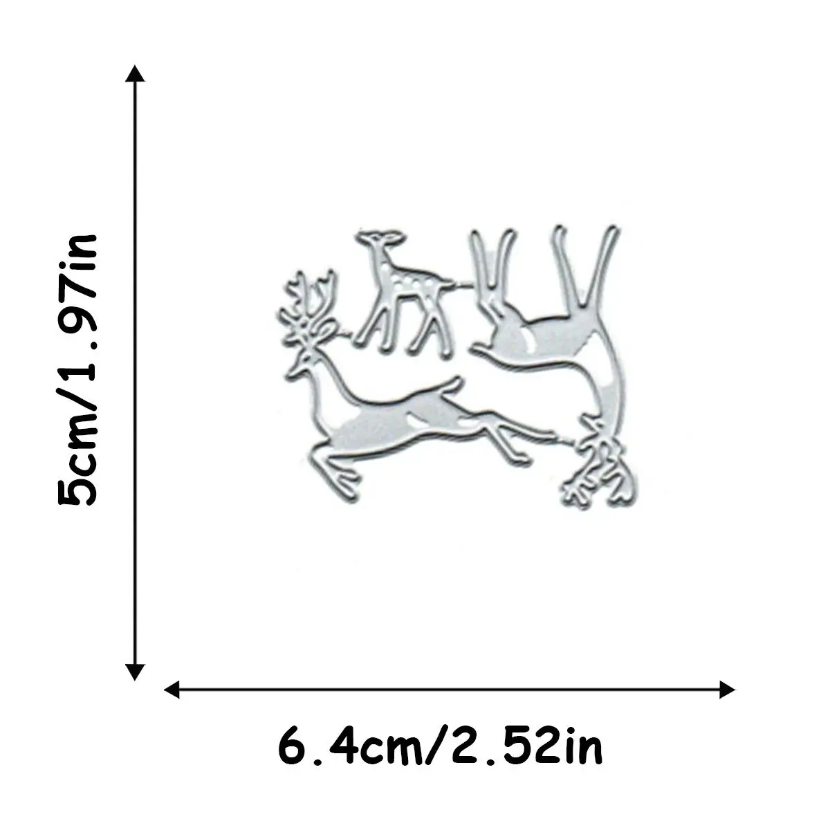 Zestaw choinek i jeleni Metalowe matryce do scrapbookingu Kartki okolicznościowe Wytłaczanie Rzemiosło Wykrojniki 2024 Nowości