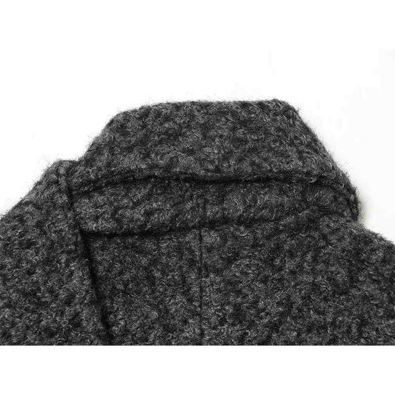 Women's Jackets Coats Autumn Winter Fashion Comes with a Scarf Long Sleeve Coats Vintage Female Outerwear Chic Tops