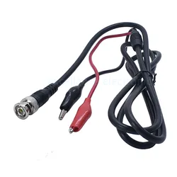 1.5 meters Q9 Test Line BNC Male To Red and Black Alligator Clip Clip Line Video Signal Source Cable